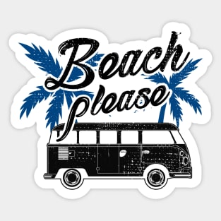 Beach Please Sticker